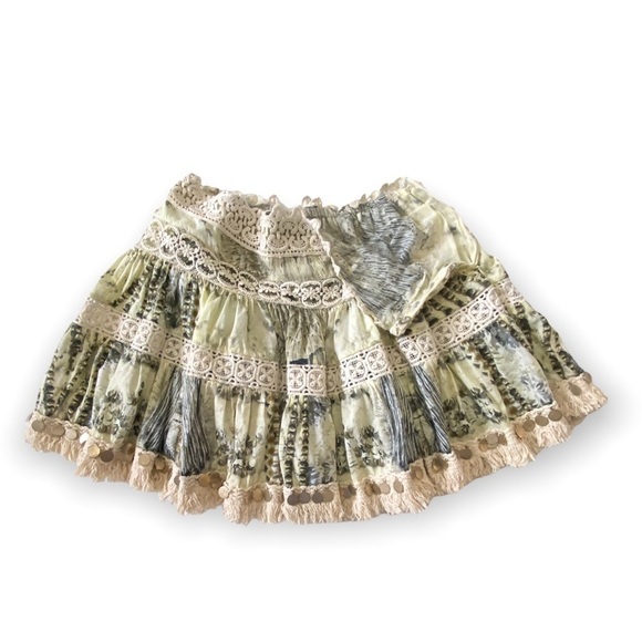 Camilla Printed Embellished Mini Skirt, Size M - Picture 7 of 16